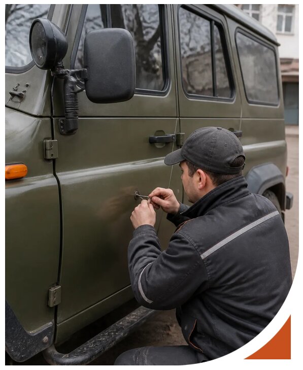 Профессиональное вскрытие автомобиля УАЗ без повреждений в Мелеузе